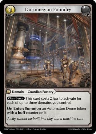 Dorumegian Foundry — Mercurial Heart Alter Edition Grand Archive TCG card by Primea Studio