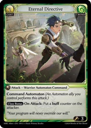 Eternal Directive — Mercurial Heart Alter Edition Grand Archive TCG card by Primea Studio