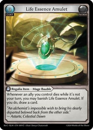 Life Essence Amulet — Grand Archive TCG card