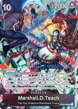 Marshall.D.Teach (093) (English Version 2nd Anniversary Set) — One Piece Promotion Cards