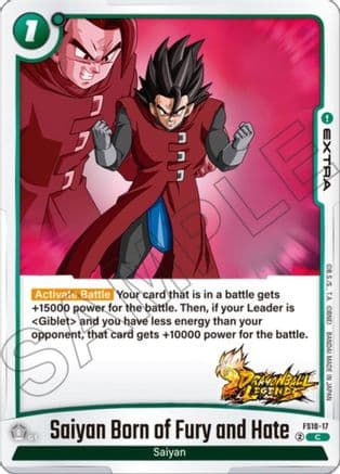 Saiyan Born of Fury and Hate — Starter Deck 10: Giblet