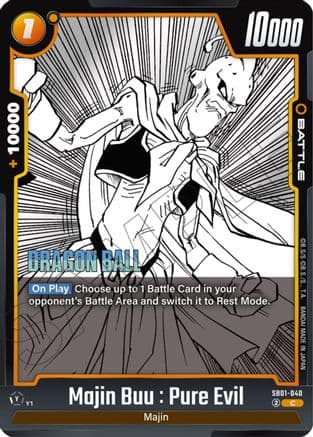 Majin Buu : Pure Evil - SB01-040 — Manga Booster 01