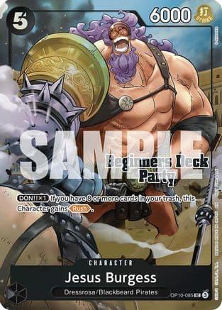 Jesus Burgess (Beginners Deck Party [ST-23] - [ST-28] Winner Pack) — One Piece Promotion Cards