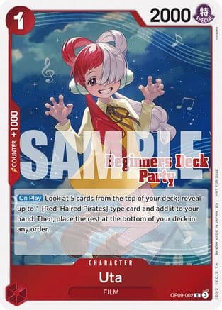 Uta (Beginners Deck Party [ST-23] - [ST-28] Participation Pack) — One Piece Promotion Cards