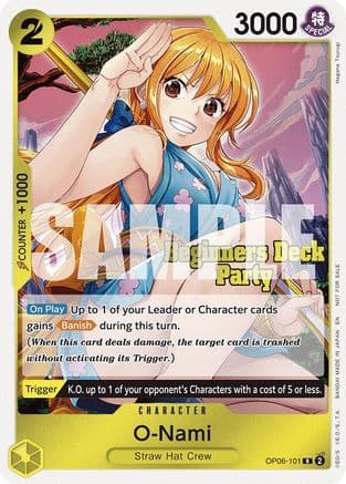 O-Nami (Beginners Deck Party [ST-23] - [ST-28] Participation Pack) — One Piece Promotion Cards