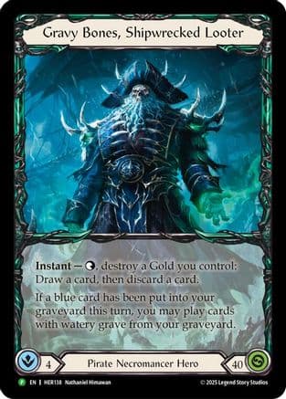 Gravy Bones, Shipwrecked Looter - HER138 — Flesh and Blood: Promo Cards