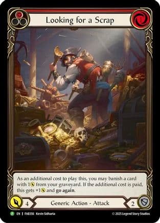 Looking for a Scrap (Red) - FAB356 — Flesh and Blood: Promo Cards