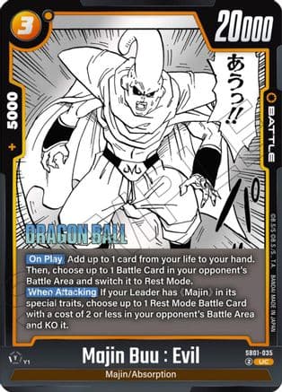 Majin Buu : Evil - SB01-035 — Manga Booster 01