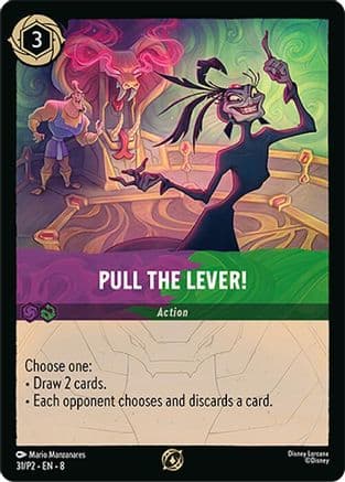 Pull the Lever! — Disney Lorcana Promo Cards Disney Lorcana card by Mario Manzanares