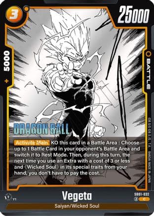 Vegeta - SB01-032 — Manga Booster 01