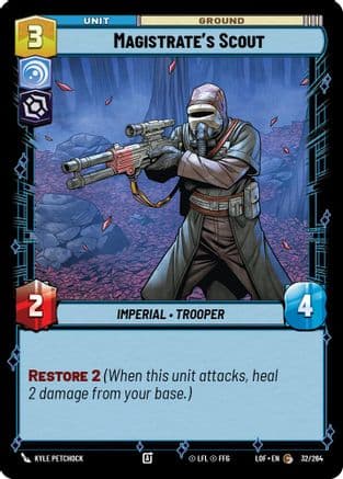 Magistrate's Scout — Legends of the Force Star Wars: Unlimited card by Kyle Petchock