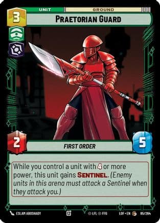 Praetorian Guard — Legends of the Force Star Wars: Unlimited card by Eslam AboShady