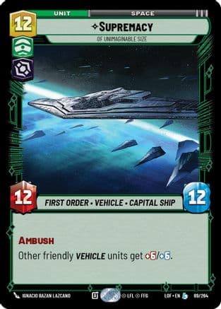 Supremacy - Of Unimaginable Size — Legends of the Force