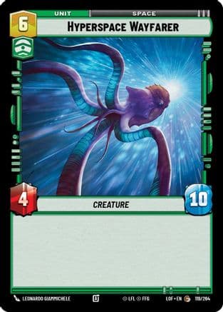Hyperspace Wayfarer — Legends of the Force Star Wars: Unlimited card by Leonardo Giammichele