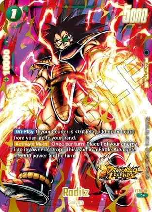 Raditz (Bonus Pack Alternate Art) — Starter Deck 10: Giblet