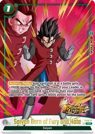 Saiyan Born of Fury and Hate (Bonus Pack Alternate Art) — Starter Deck 10: Giblet