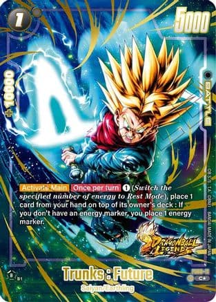 Trunks : Future (Bonus Pack Alternate Art) — Starter Deck 9: Shallot