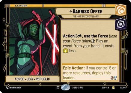 Barriss Offee - We Have Become Villains — Legends of the Force