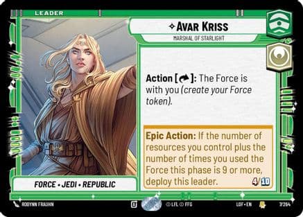 Avar Kriss - Marshal of Starlight — Legends of the Force