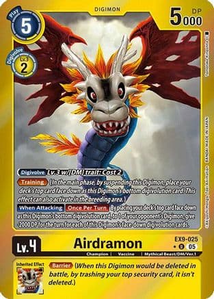 Airdramon (Limited Foil) — Versus Monsters Digimon Card Game card by Tomotsune Yotsumoto