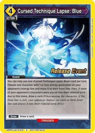 Cursed Technique Lapse: Blue — UEX02BT: Jujutsu Kaisen Vol.2 Release Event Cards