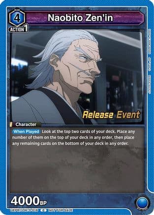 Naobito Zen'in — UEX02BT: Jujutsu Kaisen Vol.2 Release Event Cards