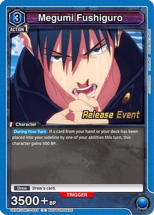 Megumi Fushiguro (023) — UEX02BT: Jujutsu Kaisen Vol.2 Release Event Cards