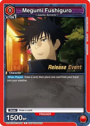 Megumi Fushiguro (055) — UEX02BT: Jujutsu Kaisen Vol.2 Release Event Cards