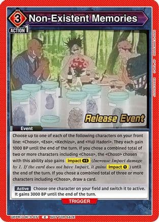 Non-Existent Memories — UEX02BT: Jujutsu Kaisen Vol.2 Release Event Cards