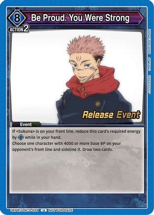 Be Proud. You Were Strong — UEX02BT: Jujutsu Kaisen Vol.2 Release Event Cards