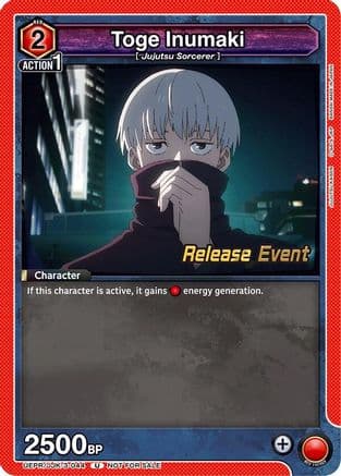 Toge Inumaki (044) — UEX02BT: Jujutsu Kaisen Vol.2 Release Event Cards