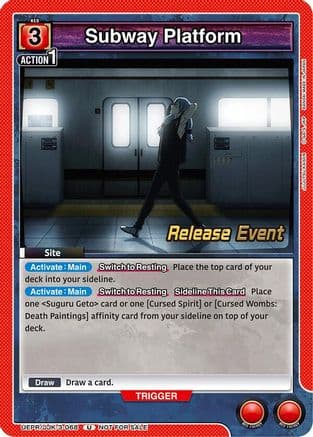 Subway Platform — UEX02BT: Jujutsu Kaisen Vol.2 Release Event Cards