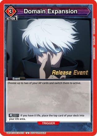 Domain Expansion — UEX02BT: Jujutsu Kaisen Vol.2 Release Event Cards