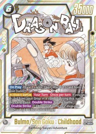Bulma/Son Goku : Childhood (Alternate Art) — Manga Booster 01
