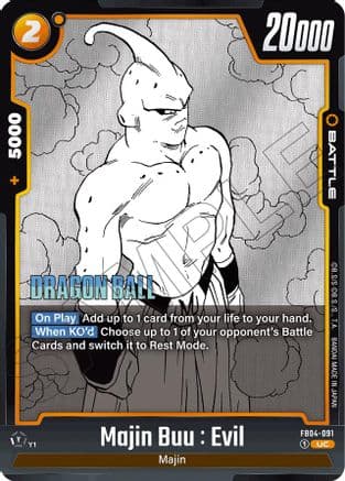 Majin Buu : Evil - FB04-091 — Manga Booster 01