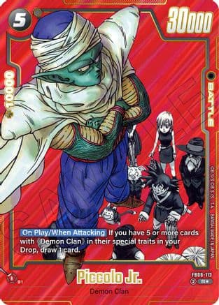 Piccolo Jr. (Alternate Art) — Manga Booster 01