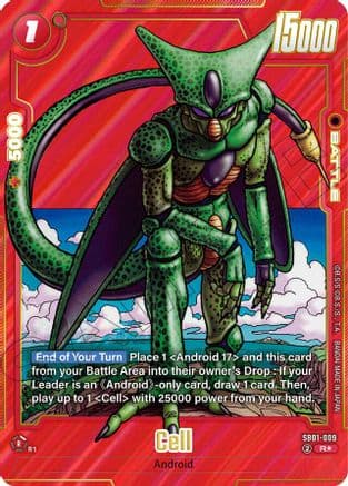 Cell - SB01-009 (Alternate Art) — Manga Booster 01