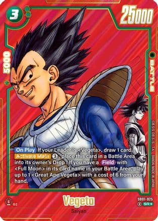 Vegeta - SB01-025 (Alternate Art) — Manga Booster 01