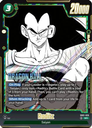 Raditz - SB01-026 — Manga Booster 01
