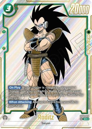 Raditz - SB01-026 (Alternate Art) — Manga Booster 01