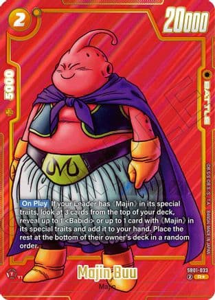 Majin Buu (Alternate Art) — Manga Booster 01