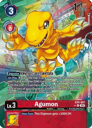 Agumon (Digital Monster Day Commemoration Event Winner) — Digimon Promotion Cards Digimon Card Game card by Akiyoshi Hongo, Toei Animation