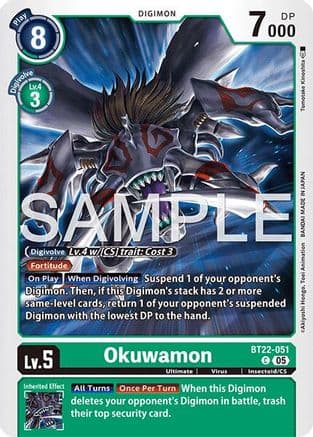 Okuwamon — Cyber Eden Digimon Card Game card by Akiyoshi Hong o, Toei Animation