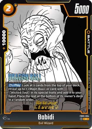 Babidi — Manga Booster 01 Release Event Cards