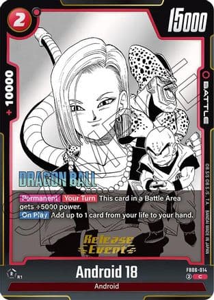 Android 18 - FB06-014 — Manga Booster 01 Release Event Cards