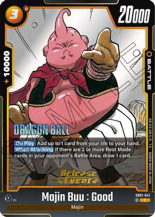 Majin Buu : Good - SB01-041 — Manga Booster 01 Release Event Cards