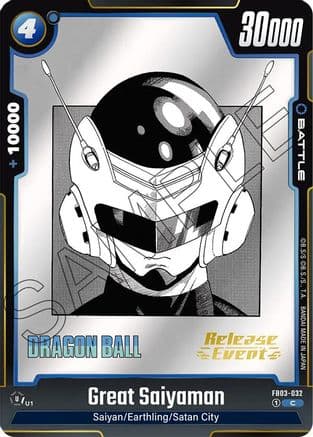 Great Saiyaman — Manga Booster 01 Release Event Cards
