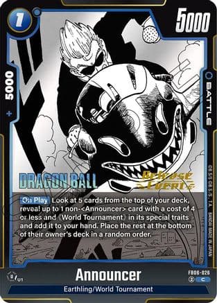 Announcer — Manga Booster 01 Release Event Cards