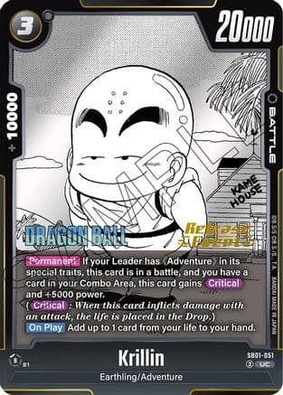 Krillin - SB01-051 — Manga Booster 01 Release Event Cards