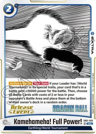 Kamehameha! Full Power! — Manga Booster 01 Release Event Cards